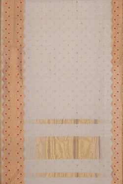 Collection of Chanderi Cream Colour Saree in a gallery layout