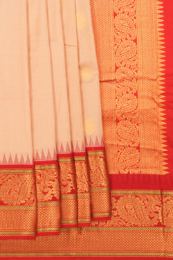 Image of South Silk Beige Saree