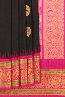 Image of South Silk Black Saree