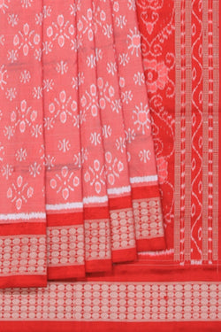 Image of Sambalpuri Silk Onion Pink Saree