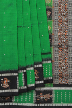 Image of Sambalpuri Silk Green Saree