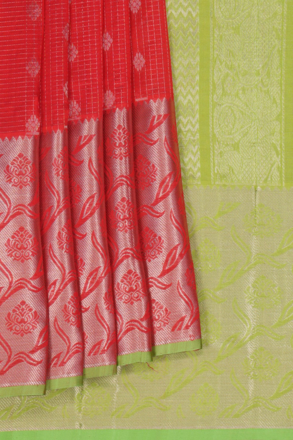 Uppada Silk Red Saree