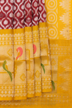 Image of Kuppadam Maroon Saree