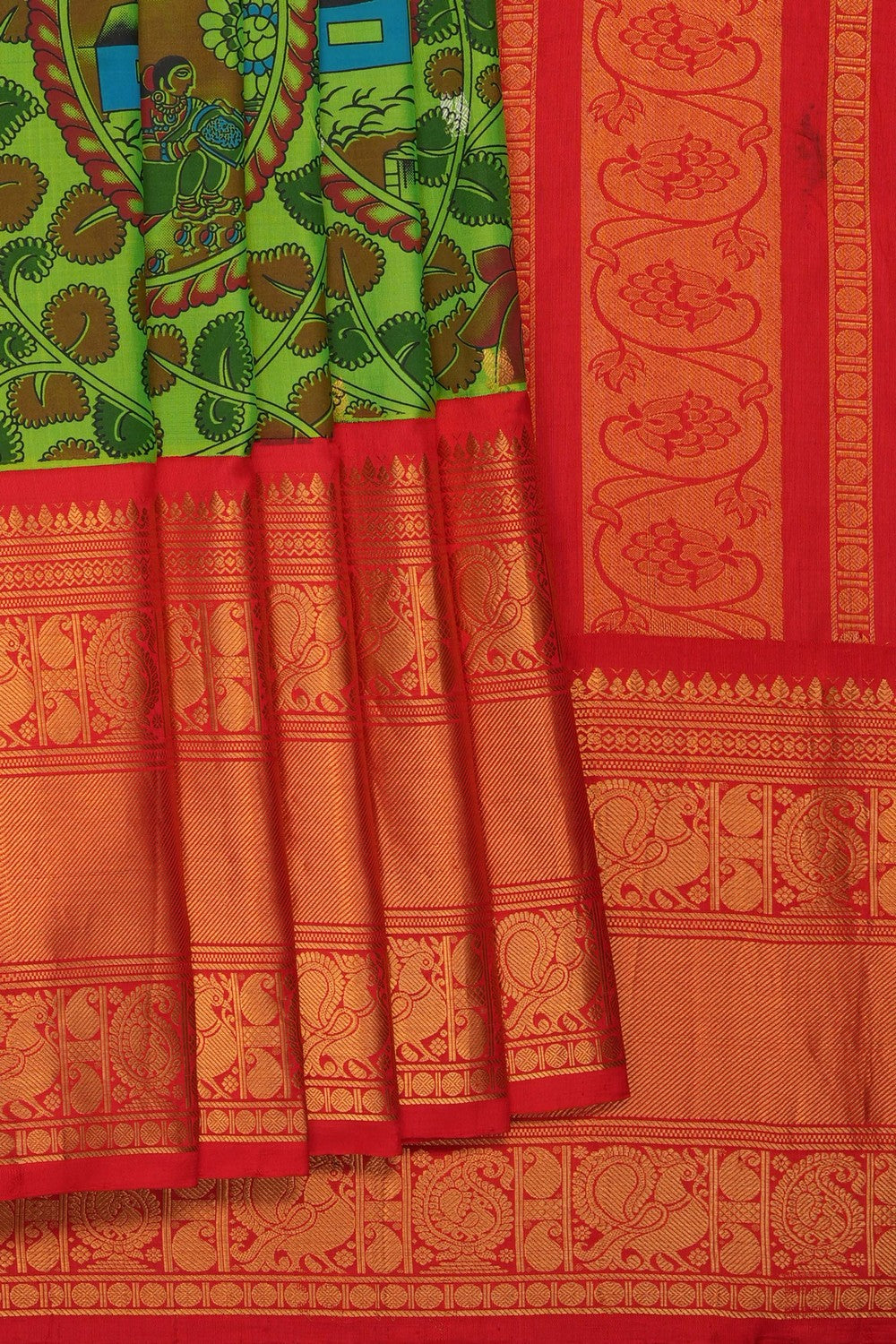 Image of Kalamkari Painting Saree