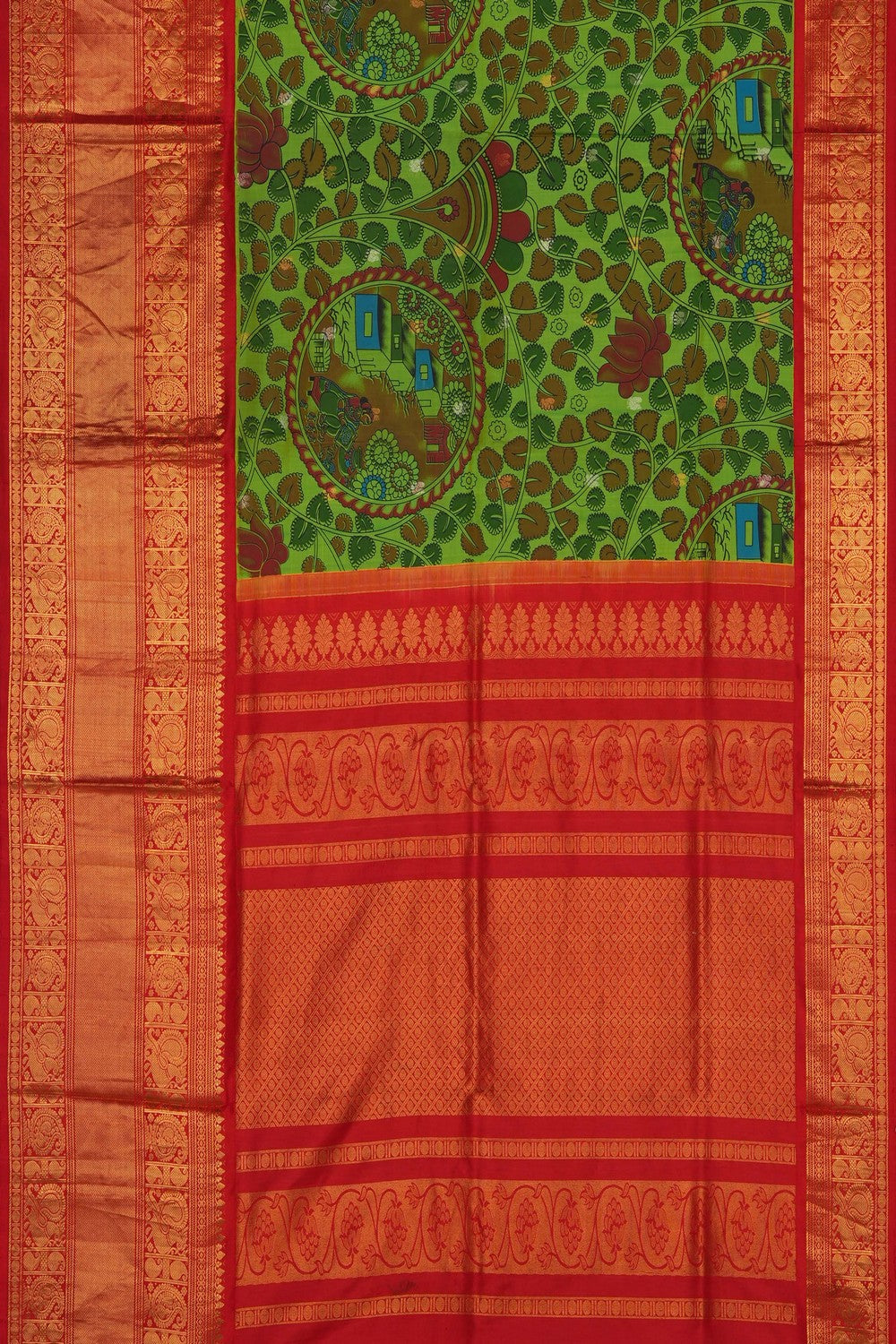 Image of Kalamkari Painting Saree