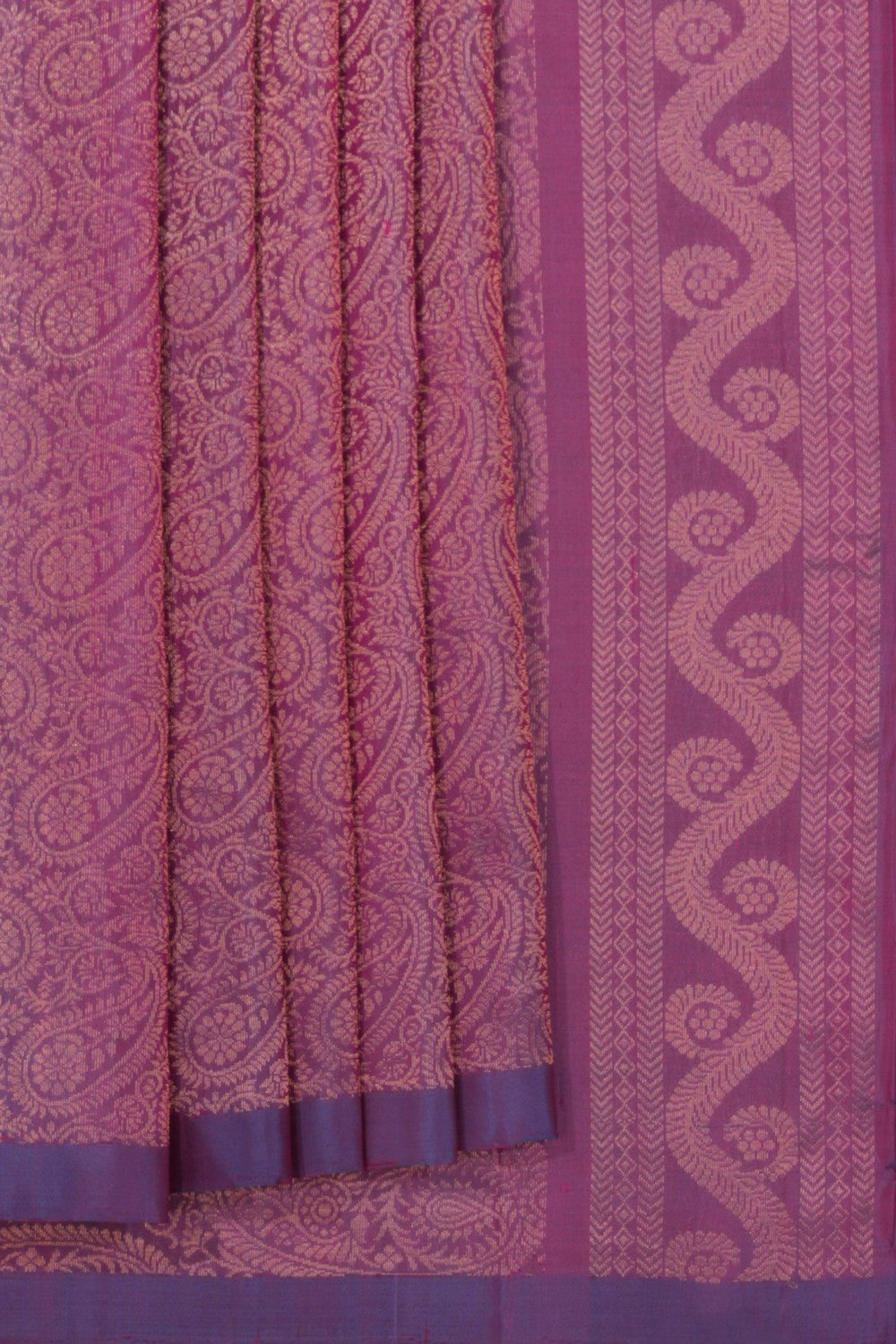 South Silk Purple Saree