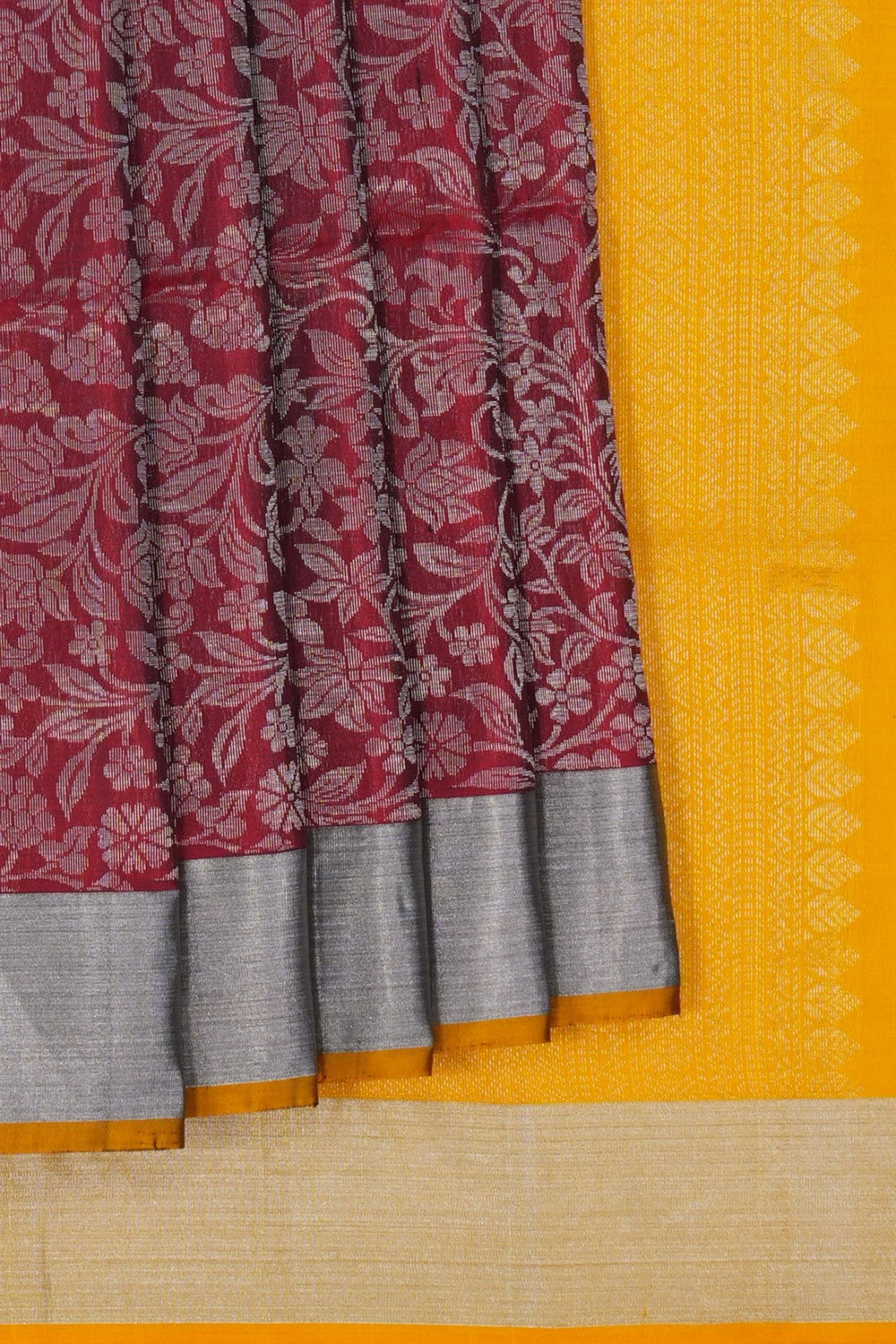 Image of South Silk Maroon Saree