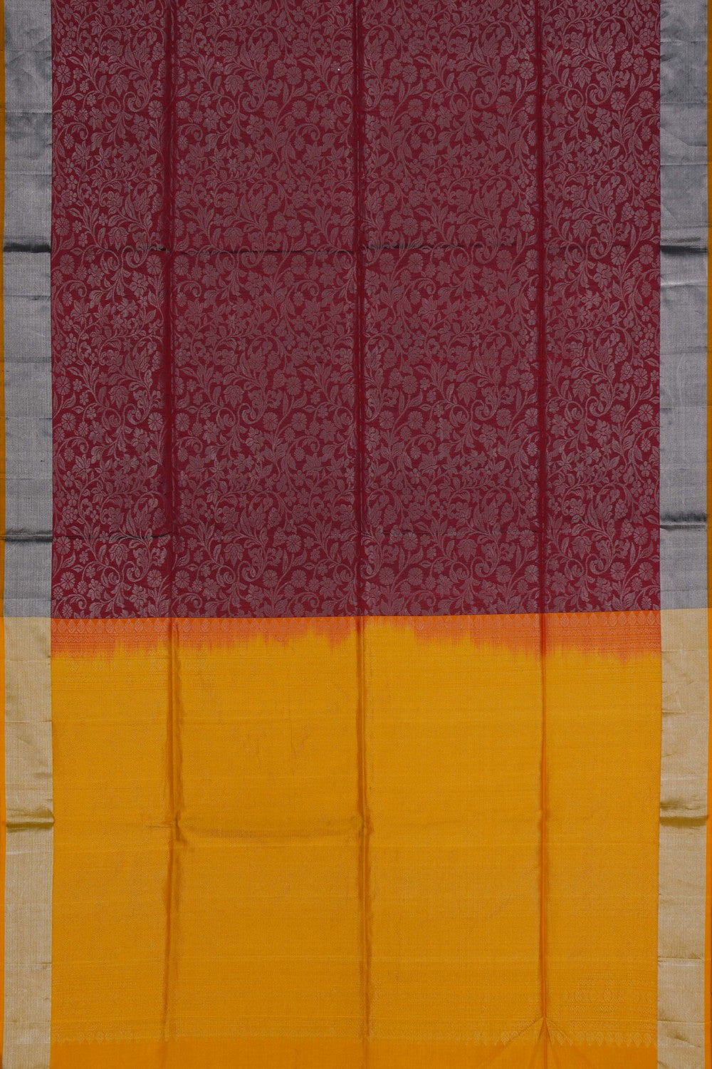 Image of South Silk Maroon Saree