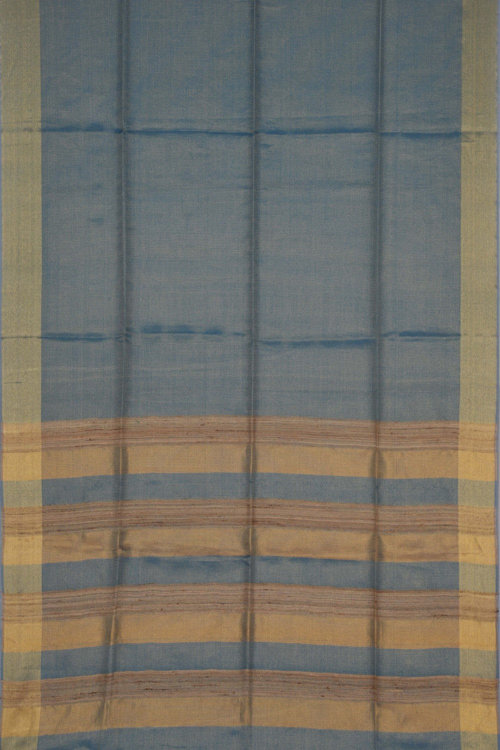 Tissue Silk Smoky Blue Saree