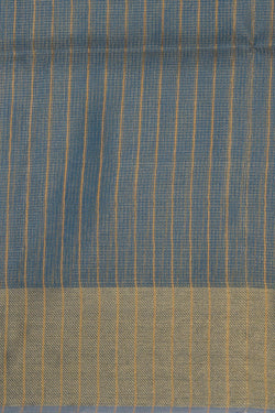 Image of Tissue Silk Smoky Blue Saree