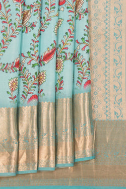 Image of A Beautiful Floral Print Saree