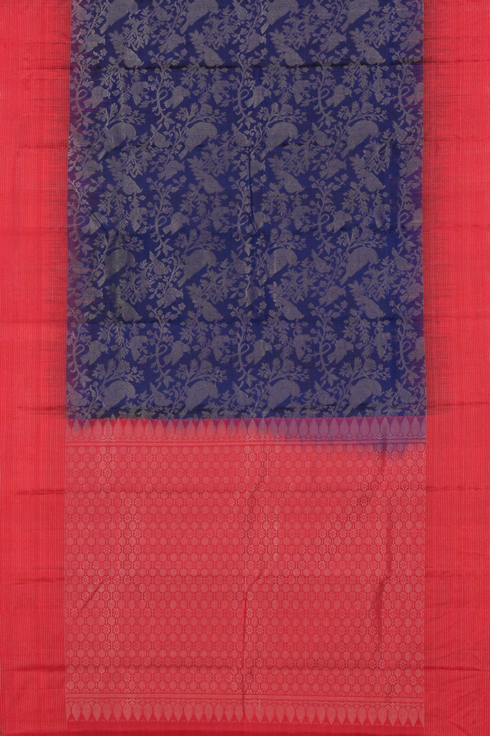 South Silk Indigo Blue Saree