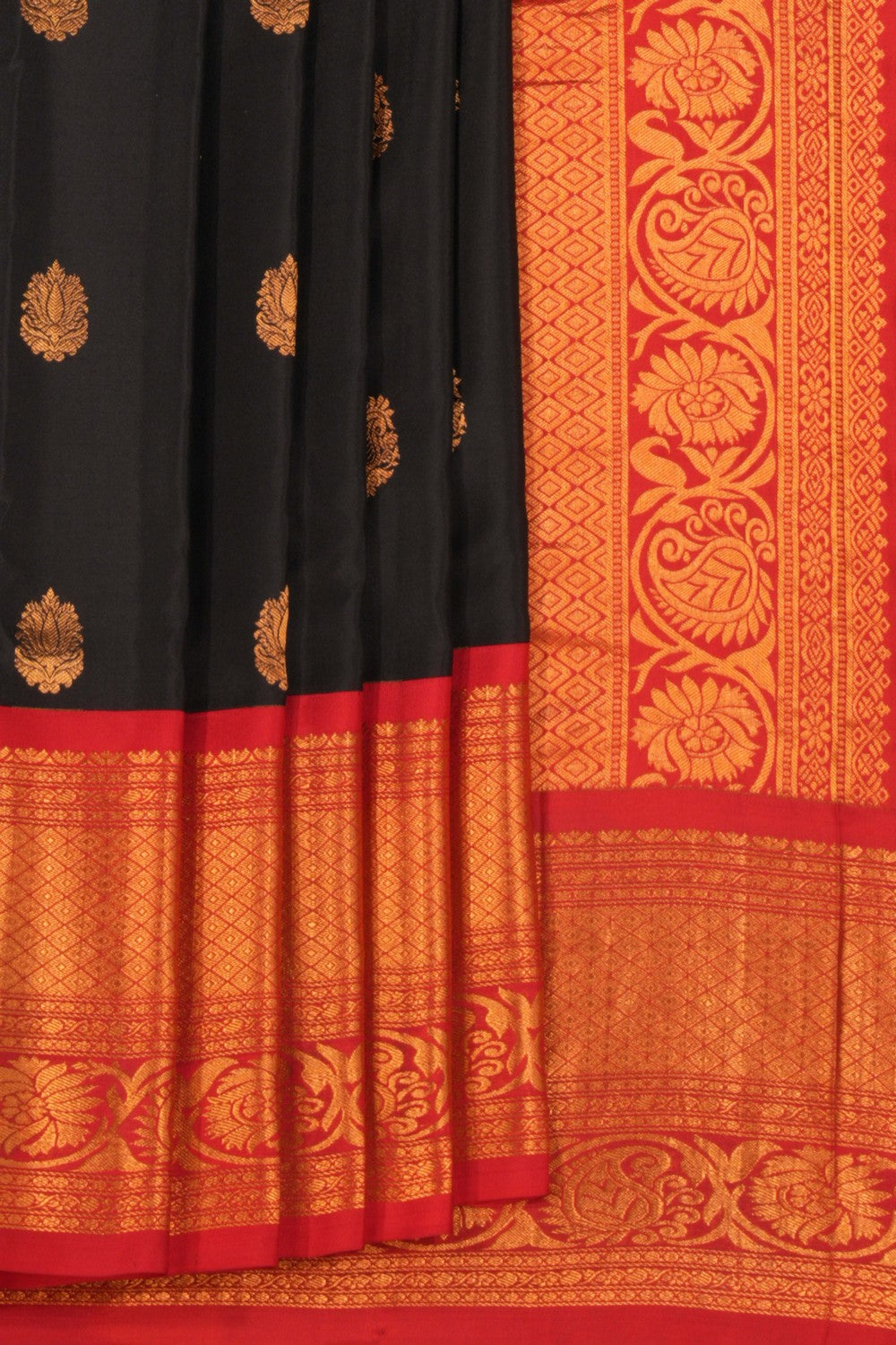 Gadwal Silk Black Saree