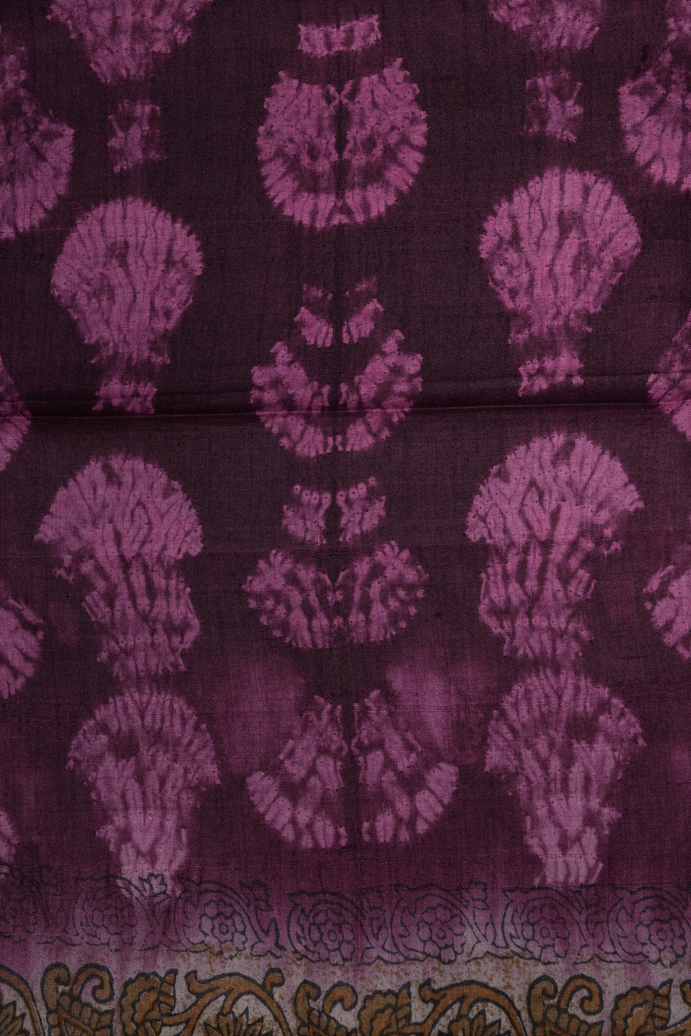 Image of Purple Shibori Printed Dupatta