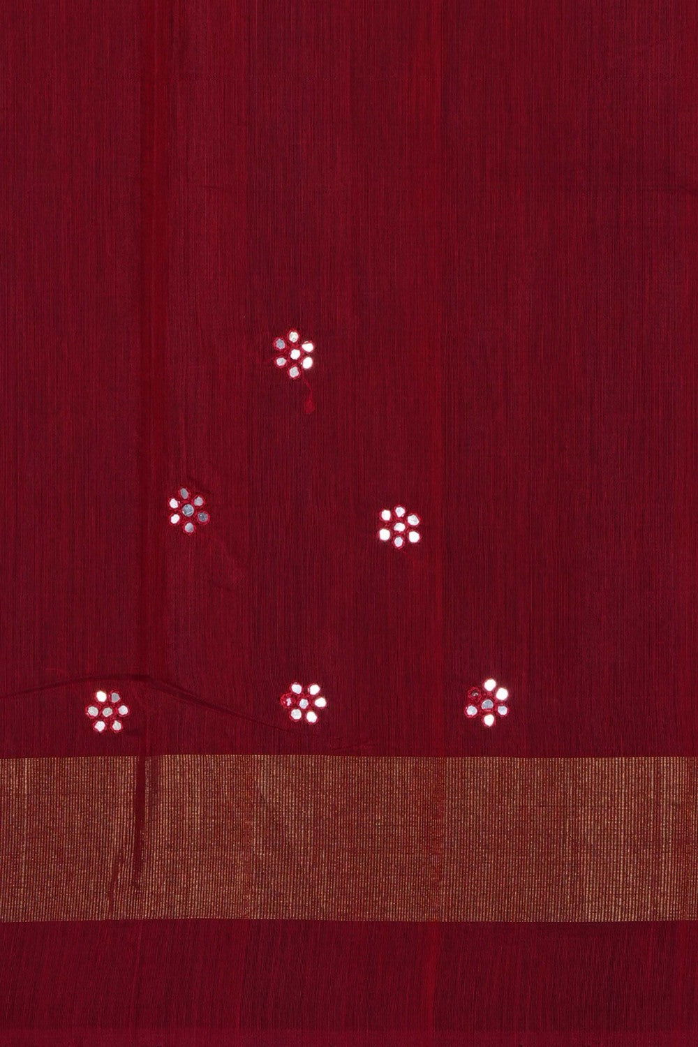 Image of South Silk-Cotton Ikat Fusion Saree