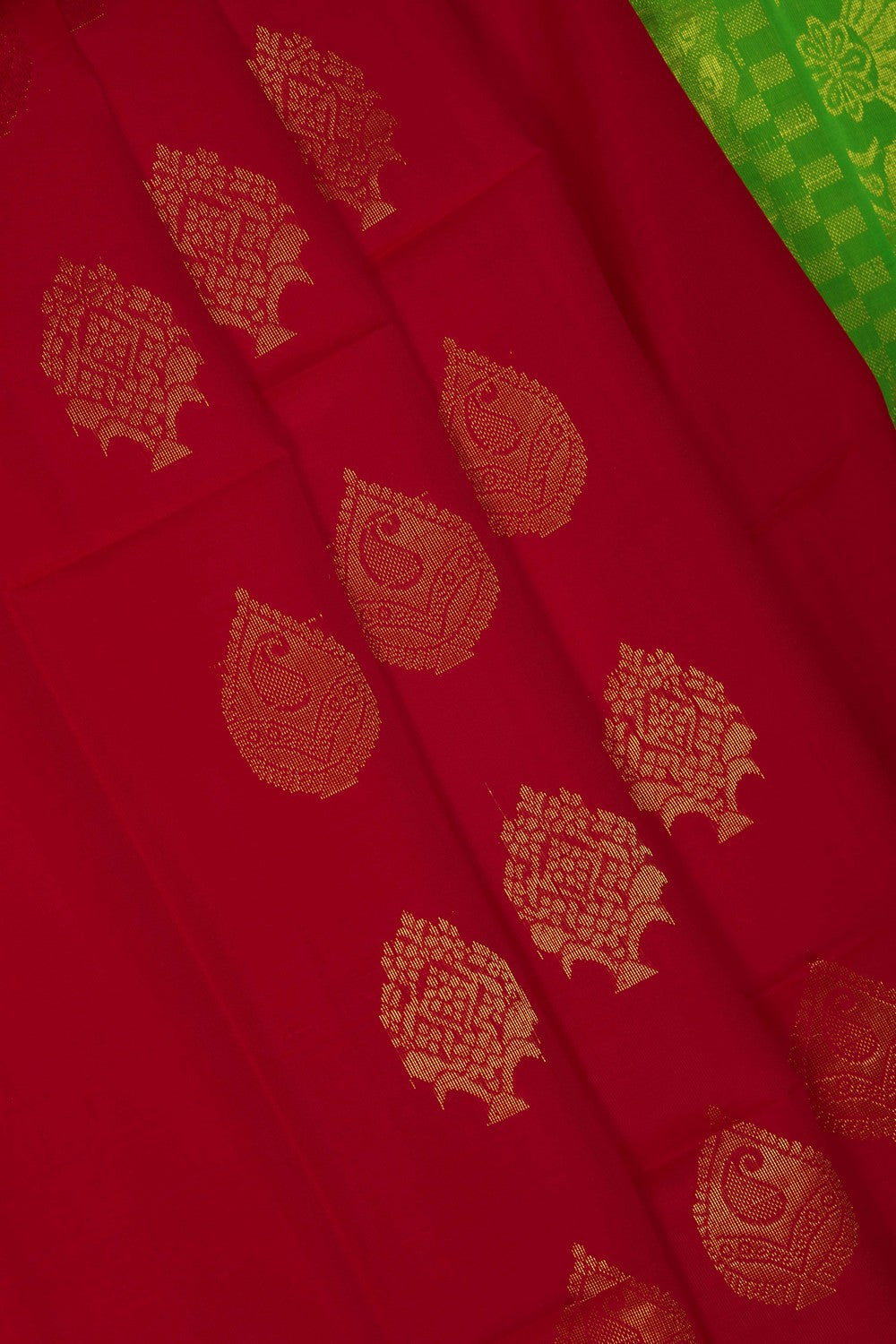 Image of Red South Silk Saree