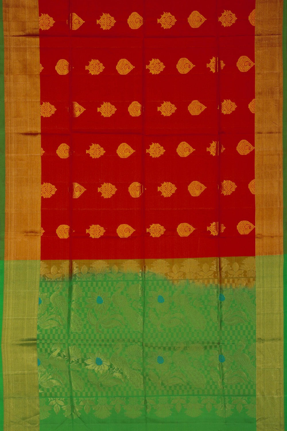 Image of Red South Silk Saree