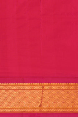 Image of Gadwal Silk Orange Saree