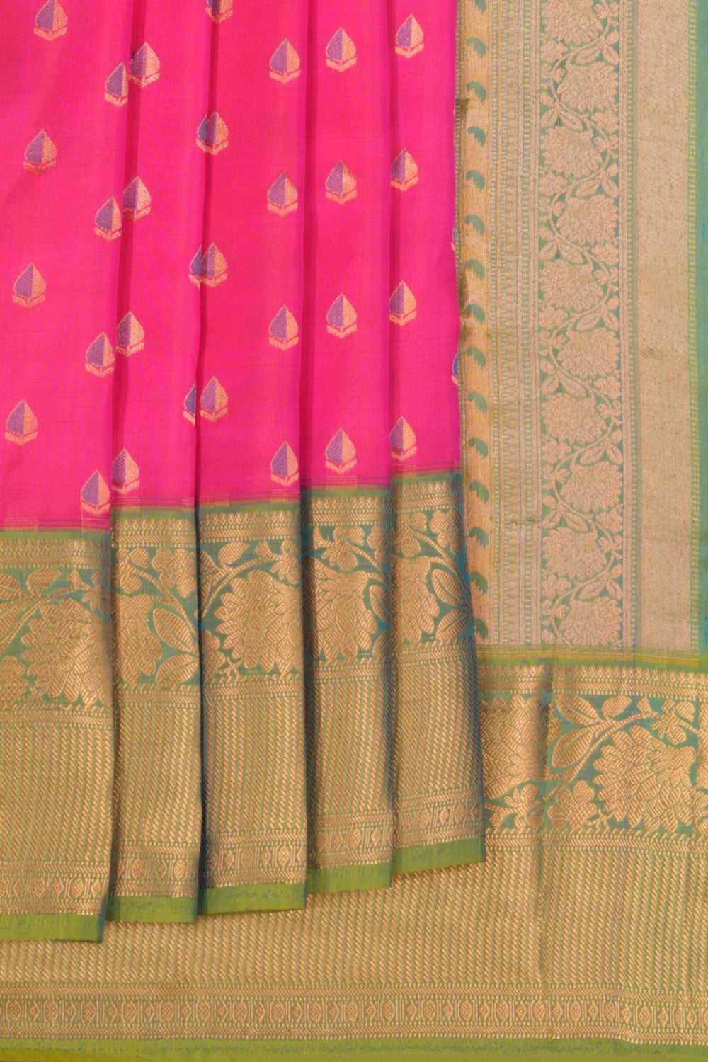 South Silk Pink Saree