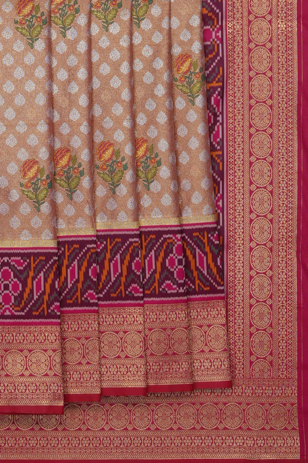 Image of Gold Tissue Silk Brocade Saree