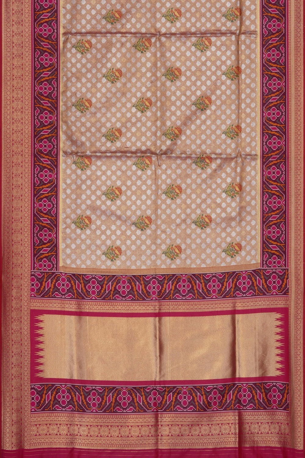 Image of Gold Tissue Silk Brocade Saree