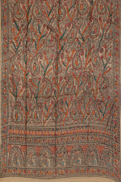 Image of Madhubani Painted Beige Dupatta