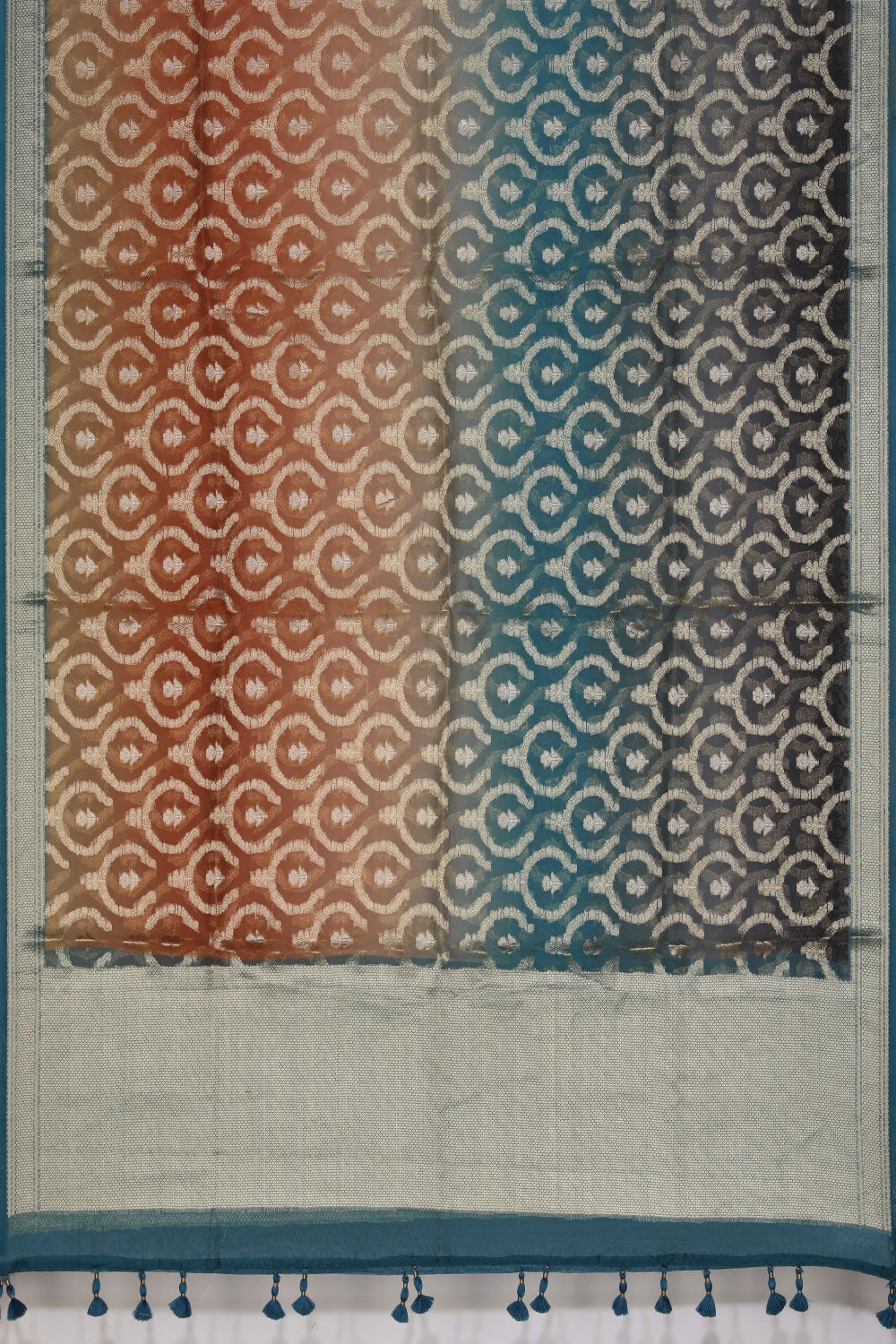 Image of Organza Gold-Paisley Dupatta