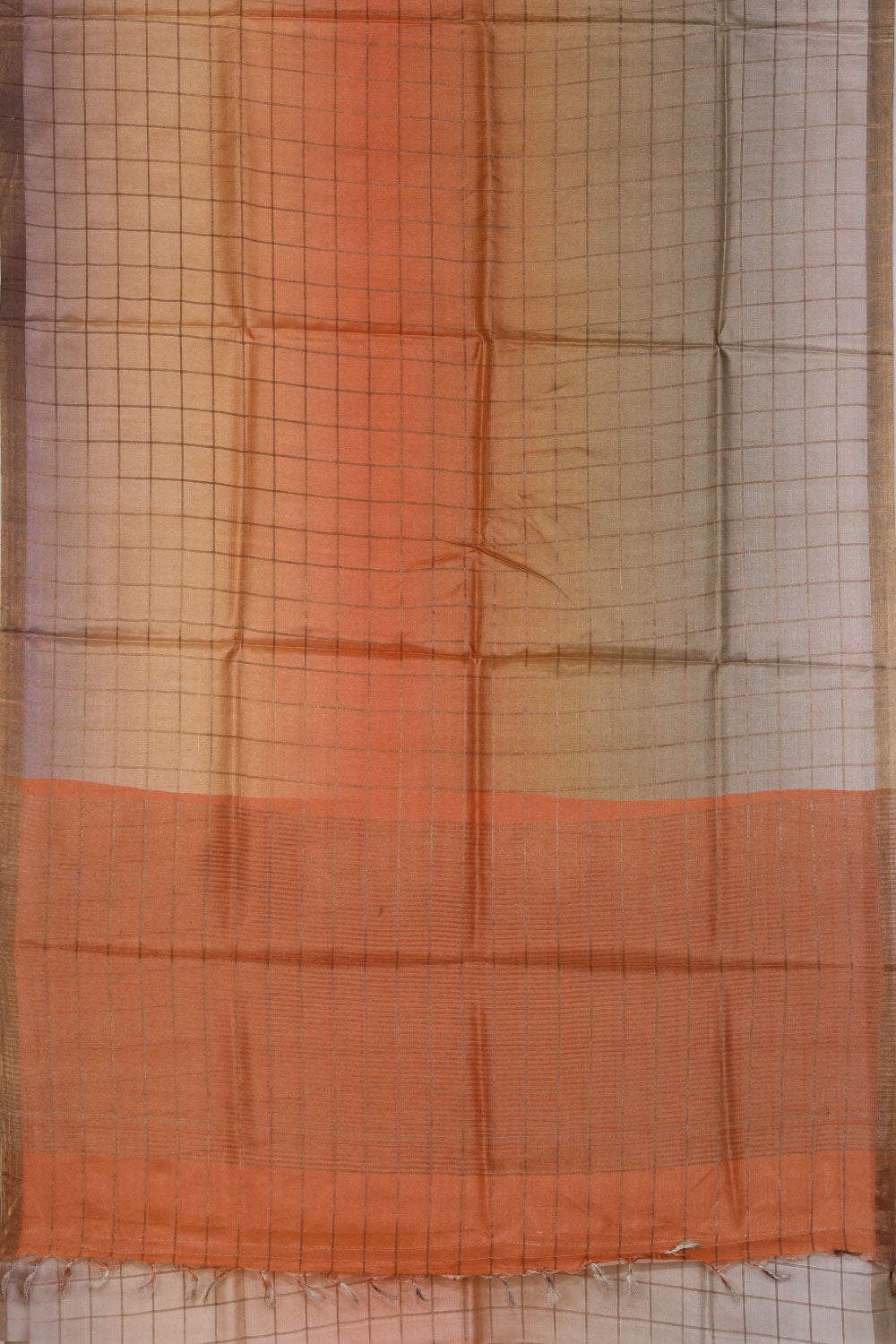 Image of Simple Yet Elegant Orange Saree