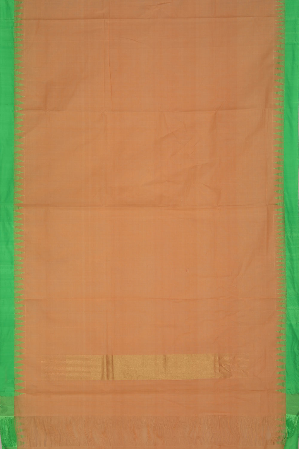 Image of Uppada Cotton Peach Saree