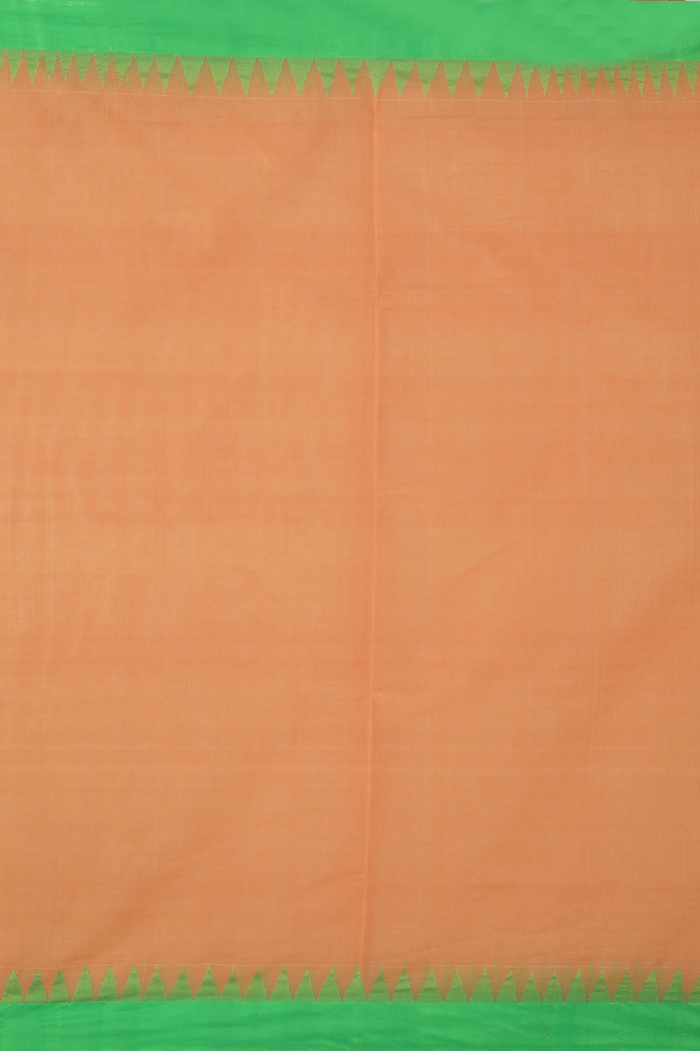 Image of Uppada Cotton Peach Saree