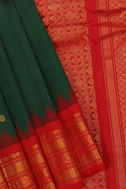 Image of Gadwal Green Saree