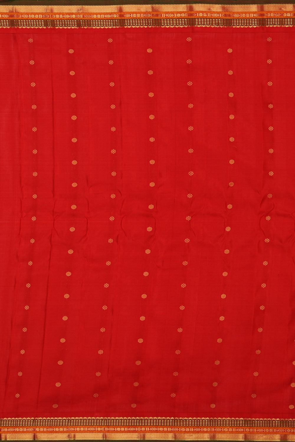 Image of Gadwal Moss-Green Saree