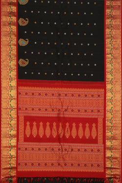 Image of Gadwal Black Saree