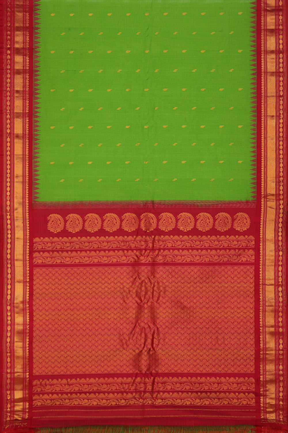 Image of Gadwal Green Saree