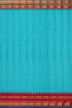 Collection of Gadwal Blue Saree in a gallery layout