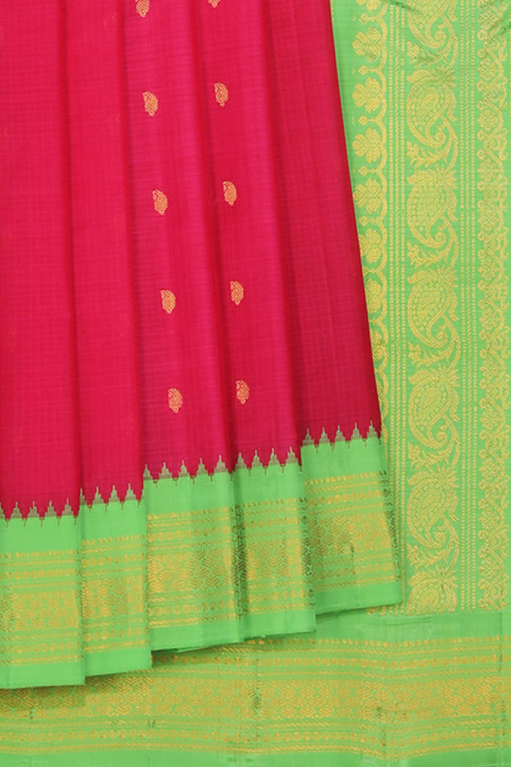 Collection of Gadwal Pink Saree in a gallery layout