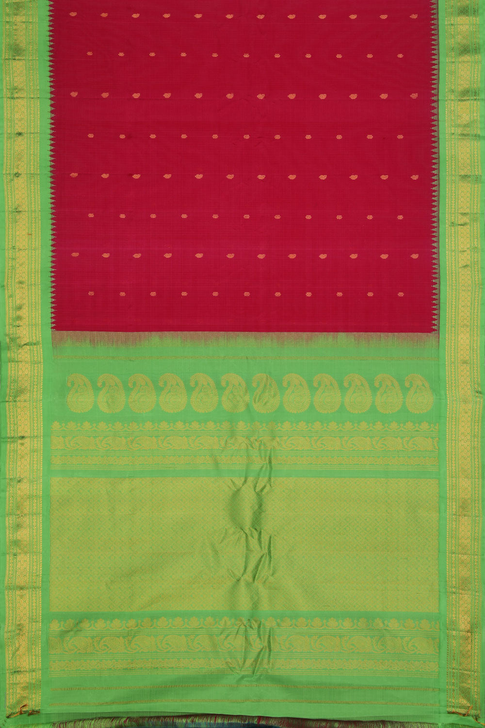 Collection of Gadwal Pink Saree in a gallery layout