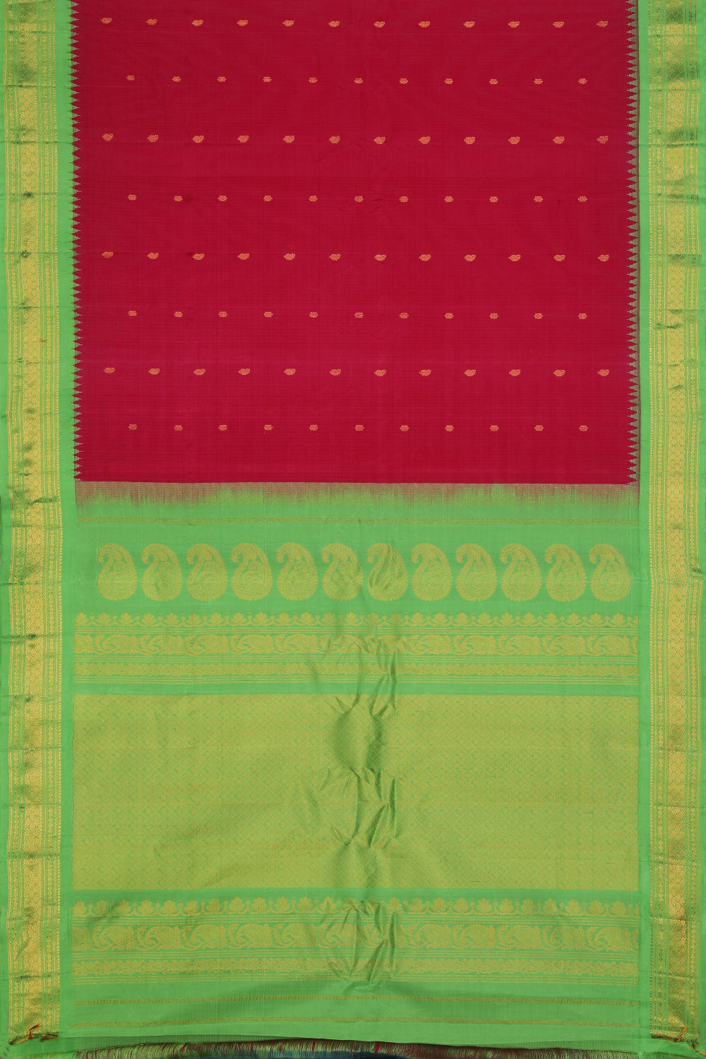 Image of Gadwal Pink Saree
