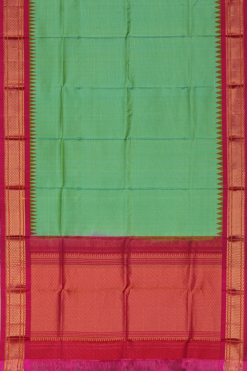 Gadwal-Silk Green Dupatta