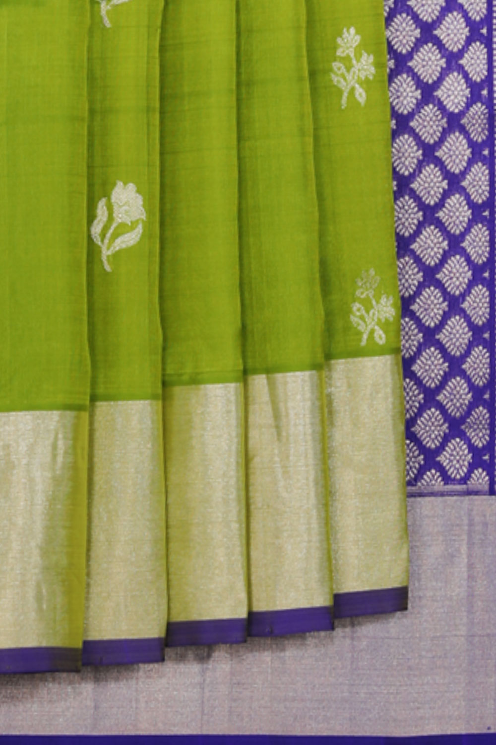 Collection of Venkatagiri-Silk Green Saree in a gallery layout