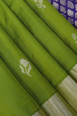 Collection of Venkatagiri-Silk Green Saree in a gallery layout