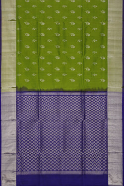 Collection of Venkatagiri-Silk Green Saree in a gallery layout