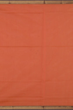 Image of Simple Yet Elegant Cotton Silk Peach Saree