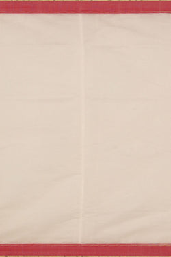 Image of Chanderi White Saree