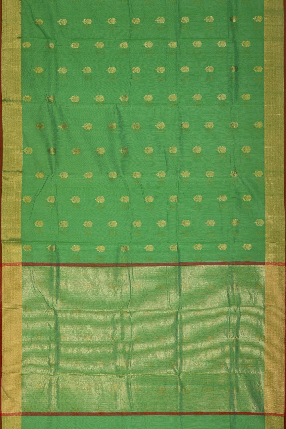 Chanderi Green Saree