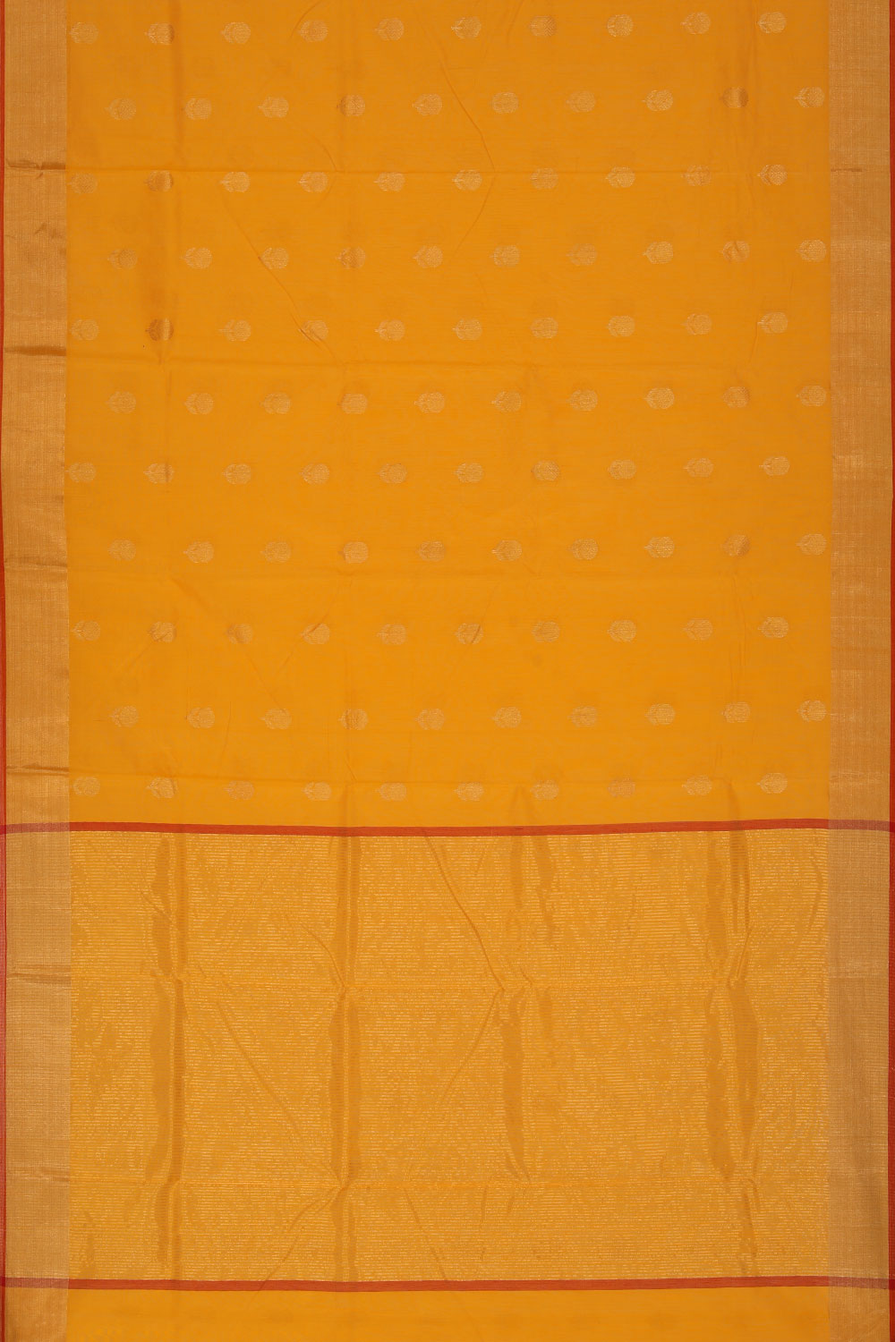 Collection of Chanderi Yellow Saree in a gallery layout