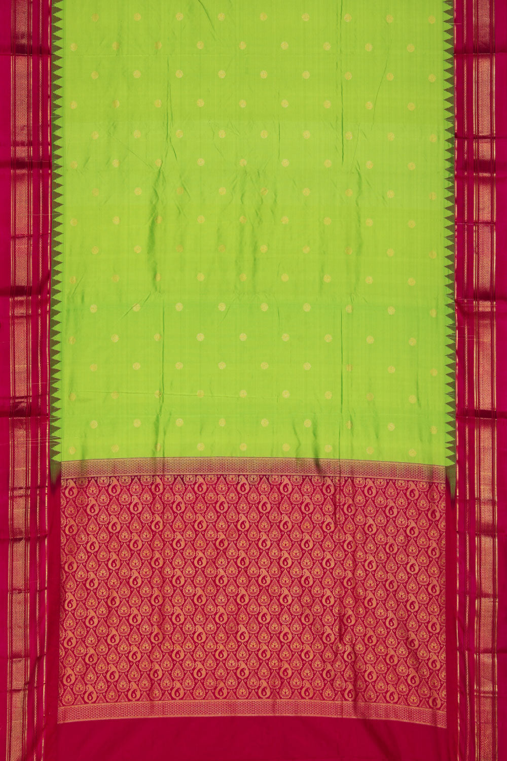 Narayanpet Silk Green Saree