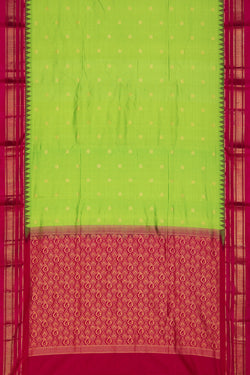 Image of Narayanpet Silk Green Saree