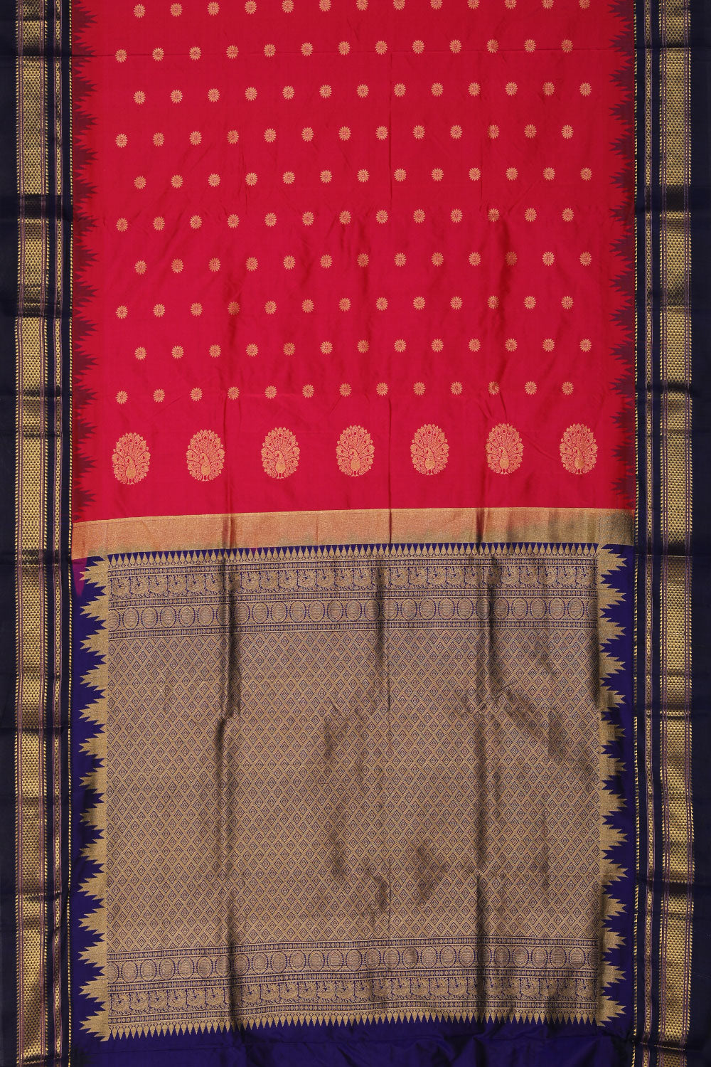 Narayanpet Silk Pink Saree