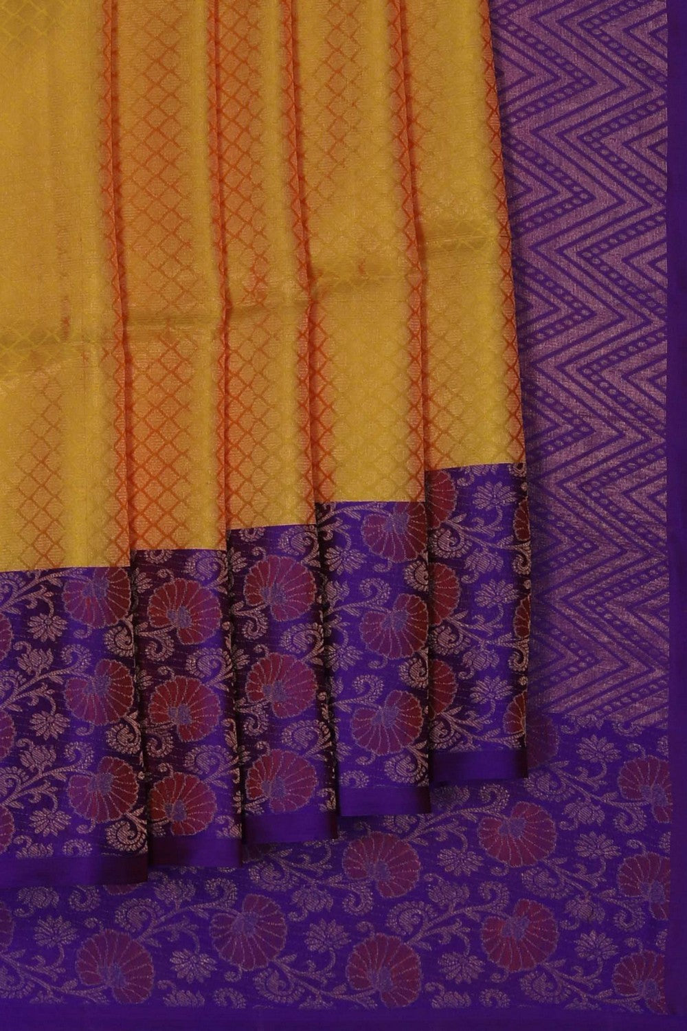 Image of Mustard South Silk Saree